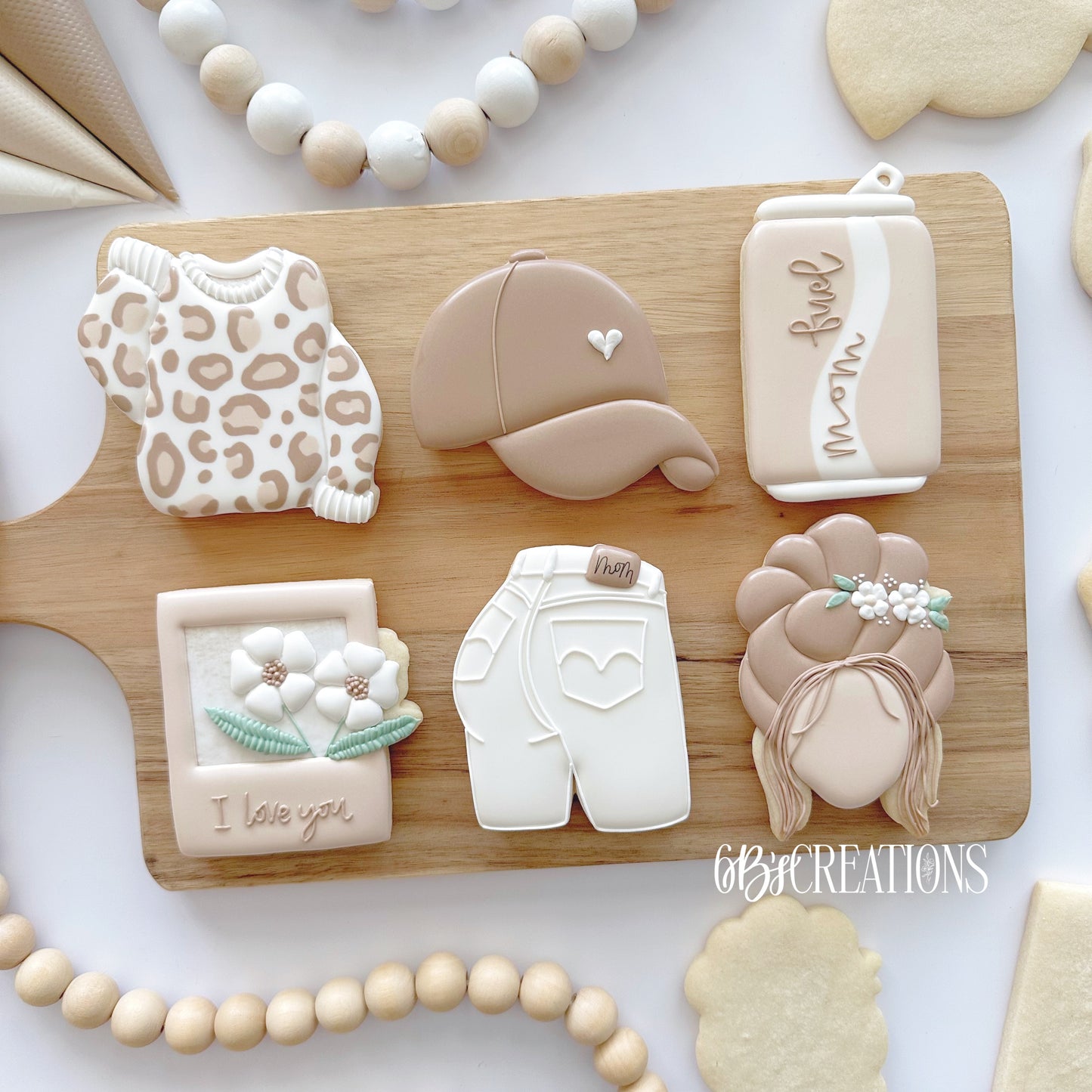 6 B's Creations (Teaching Partners) Mommin' 2026 Set of 6 Cookie Cutters