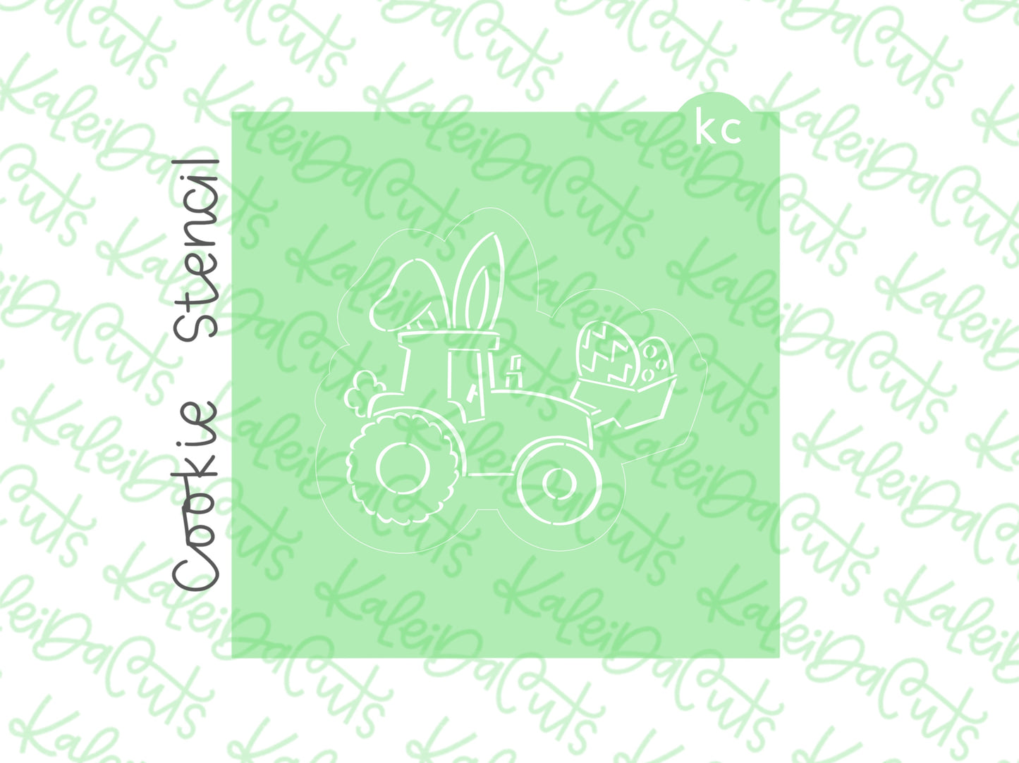 PYO Easter Bunny Tractor Stencil