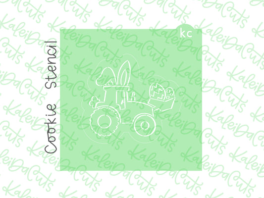 PYO Easter Bunny Tractor Stencil