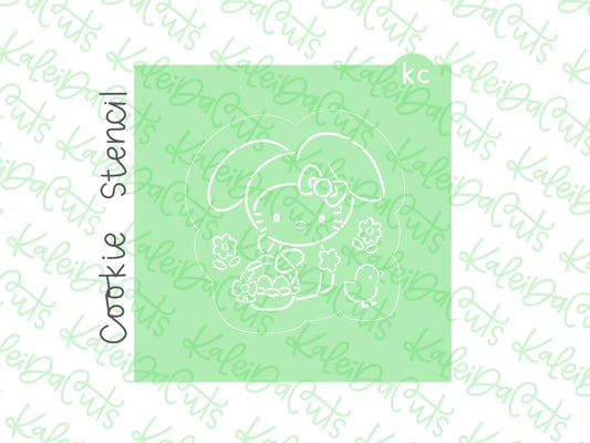 PYO Girly Kitty Bunny Stencil