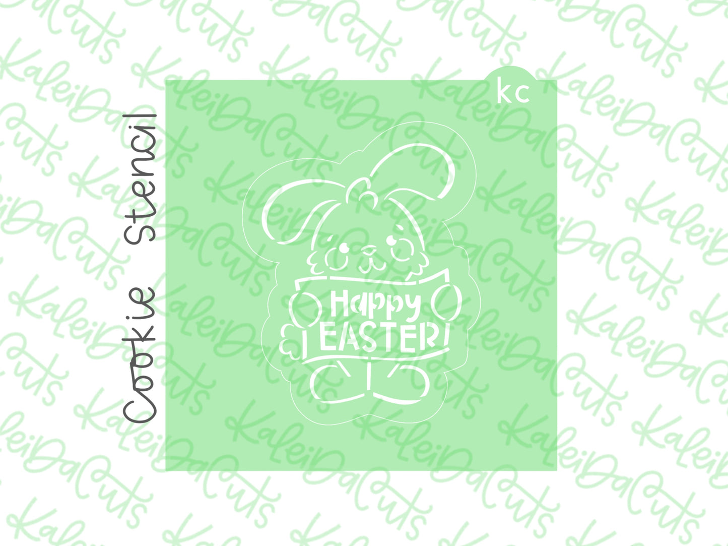 PYO Happy Easter Rabbit Stencil