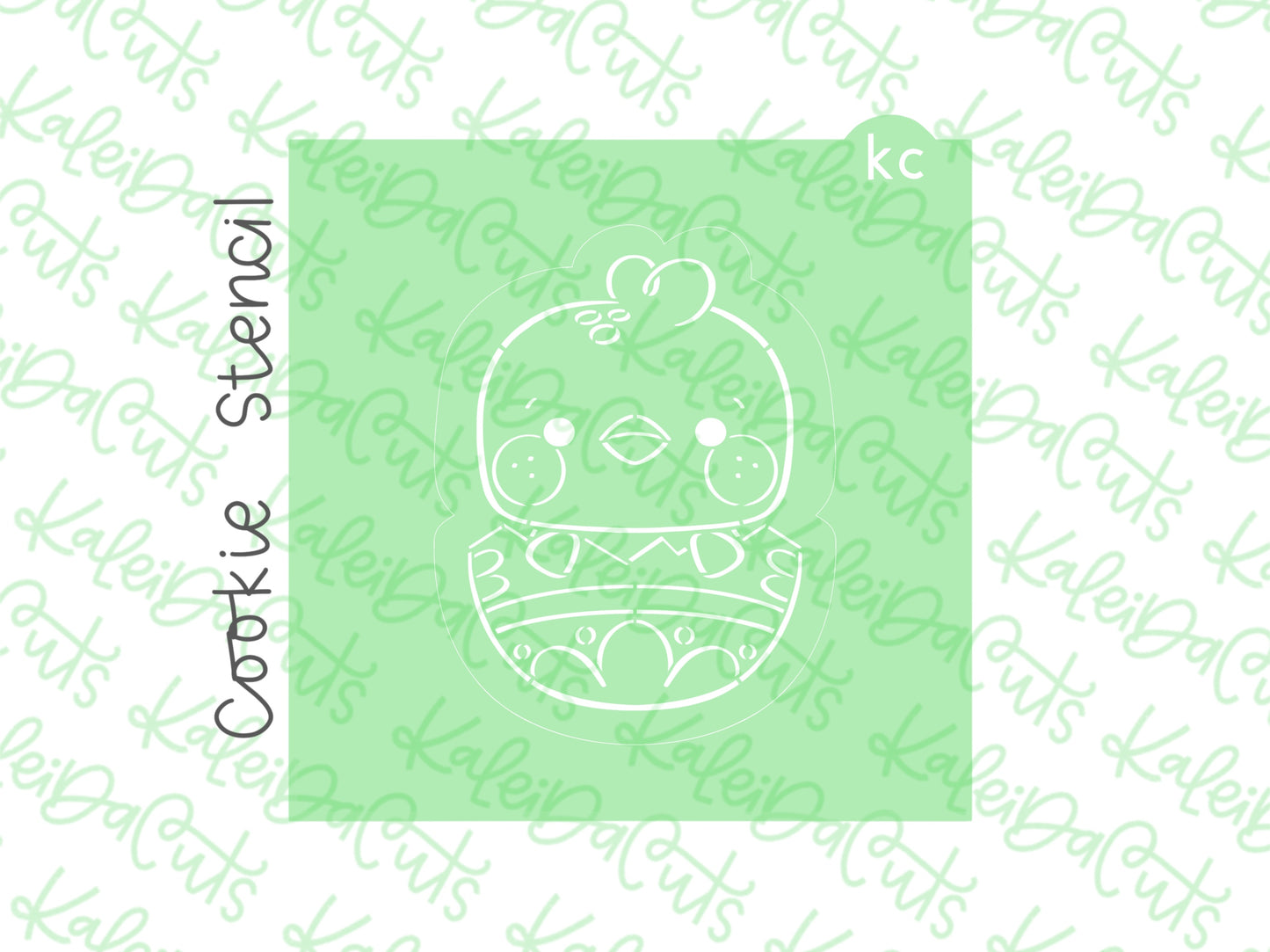 PYO Hatching Chick Stencil