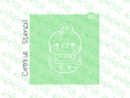 PYO Hatching Chick Stencil