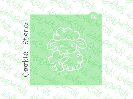 PYO Lamb Cross Stencil