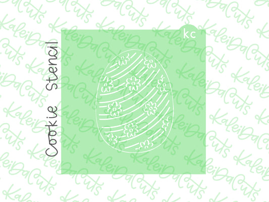 PYO Striped Egg Stencil 3.5"