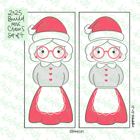 2025 Build Mrs Claus Cookie Cutters Set of 4