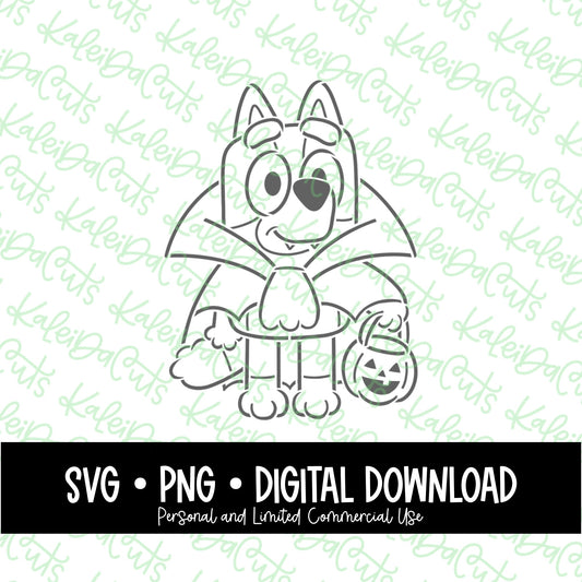 PYO Spooky Blue Pup Digital Download