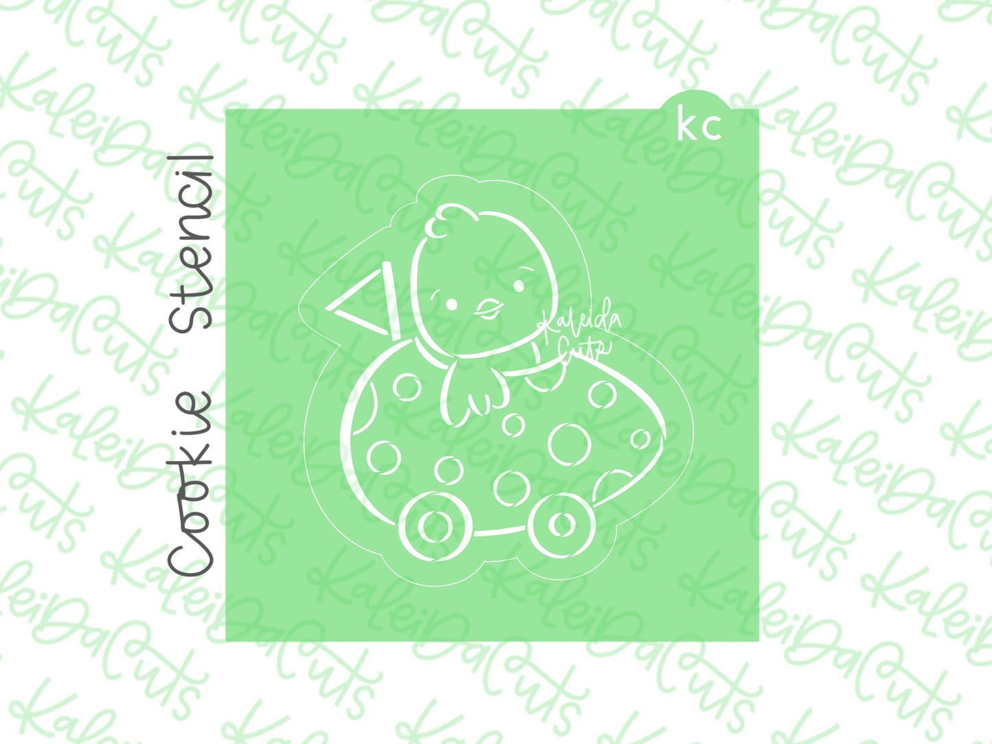 PYO Chick Race Egg Stencil