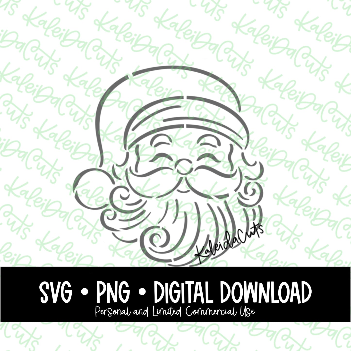 PYO Vintage Santa Digital Download