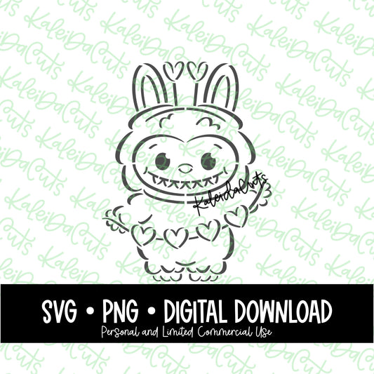 PYO Monster Plush Valentine Digital Download