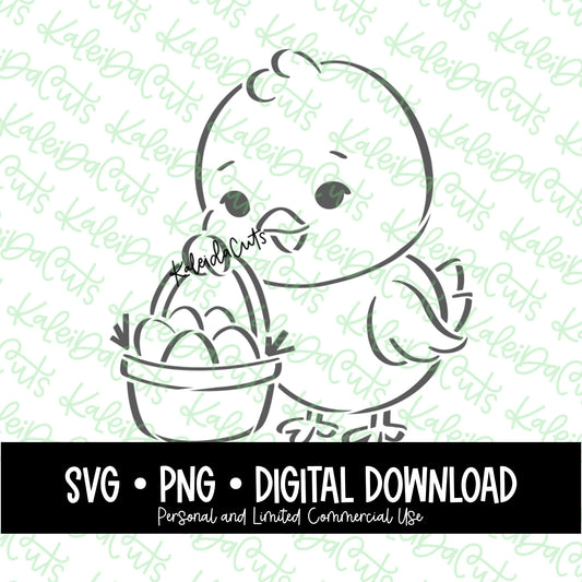 PYO Chick Basket Digital Download