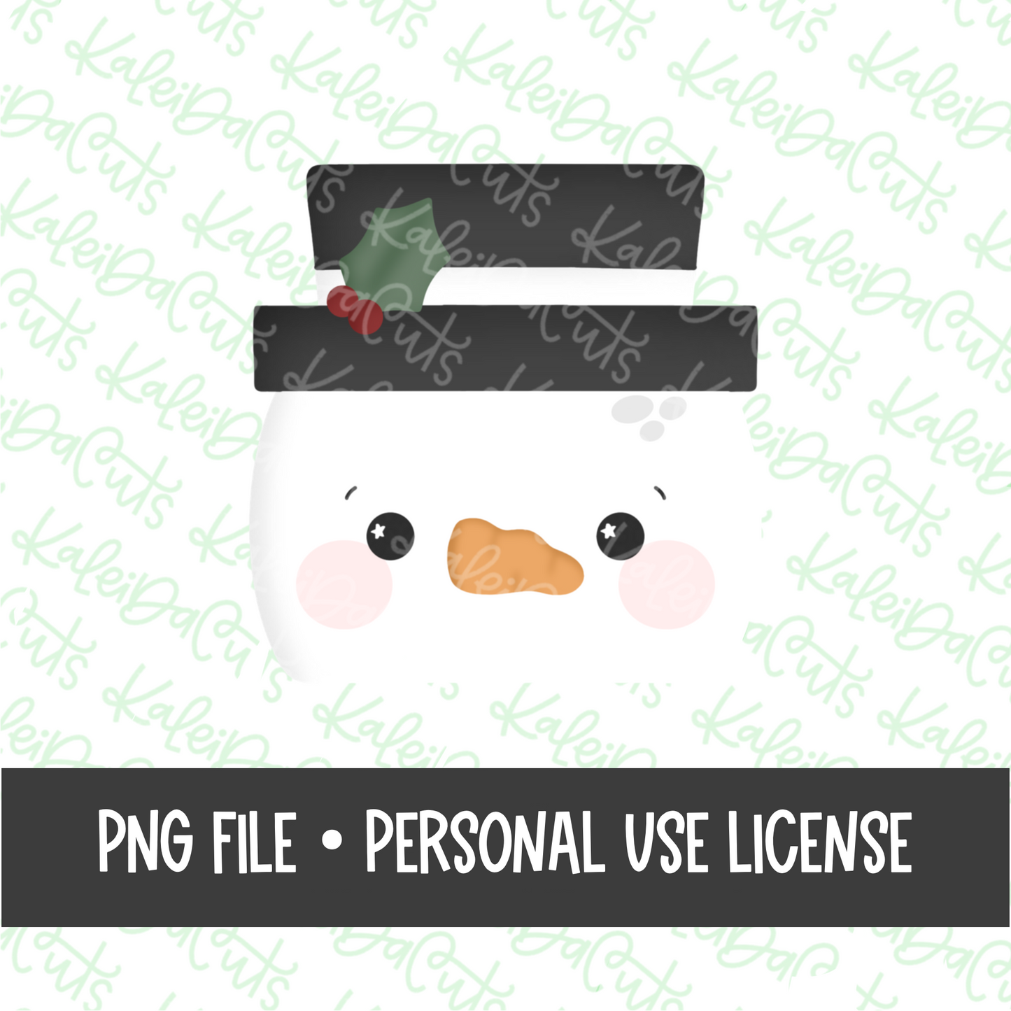 Jolly Square Snowman .PNG Eddie Image Download
