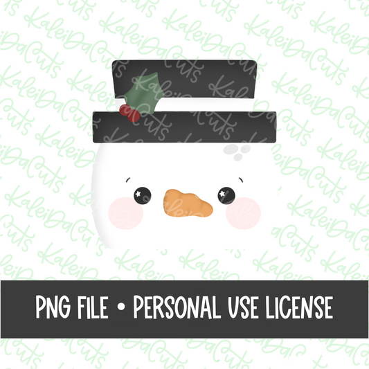 Jolly Square Snowman .PNG Eddie Image Download