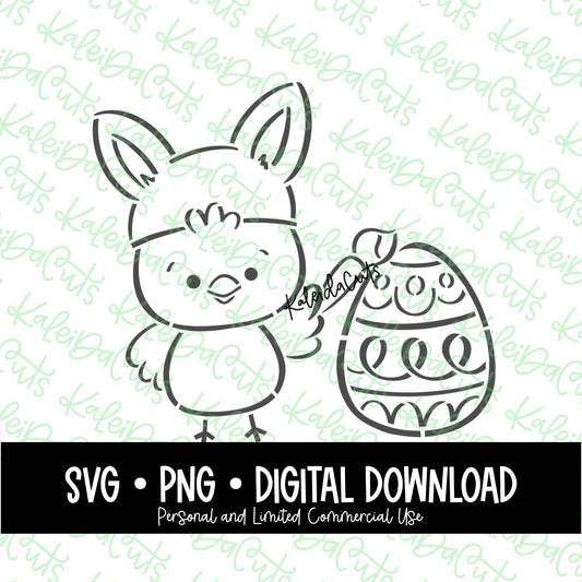 PYO Chick Painting Digital Download