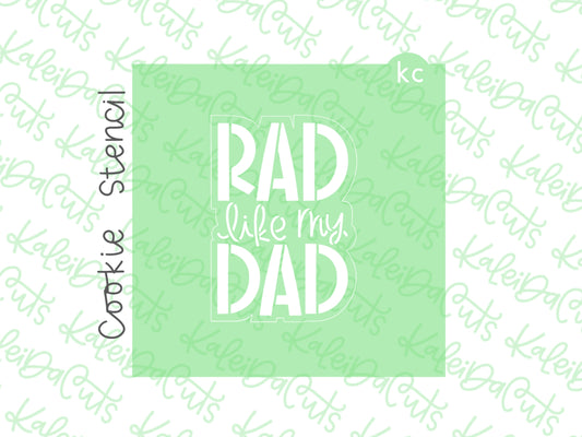 Rad Dad Stencil