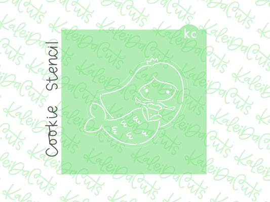 Whimsical Mermaid Emily PYO Stencil