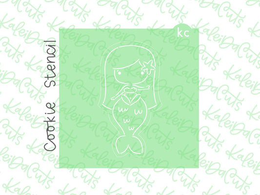 Whimsical Mermaid Keira PYO Stencil