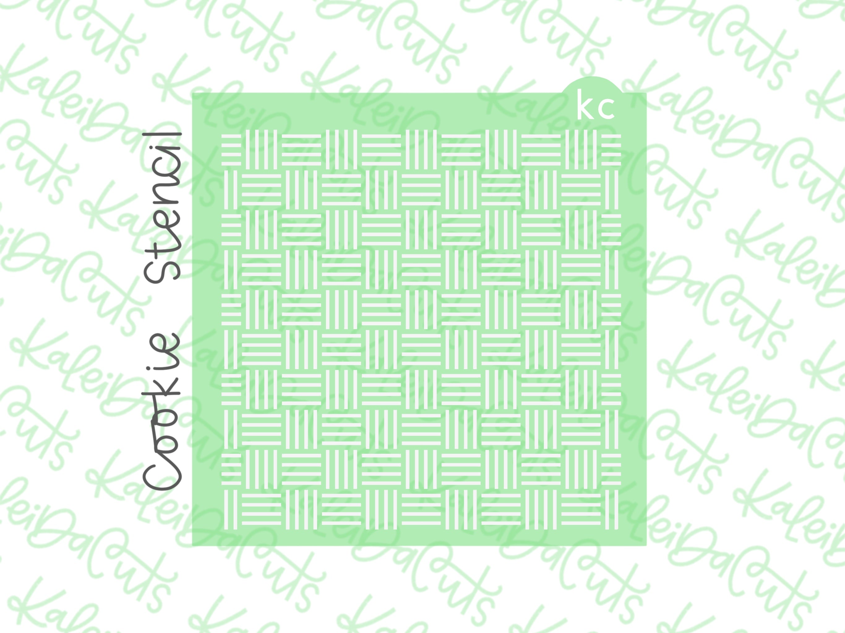 Patchwork Lined Pattern Stencil KaleidaCuts