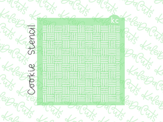 Patchwork Lined Pattern Stencil