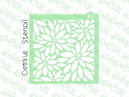 Poinsettia Stencil