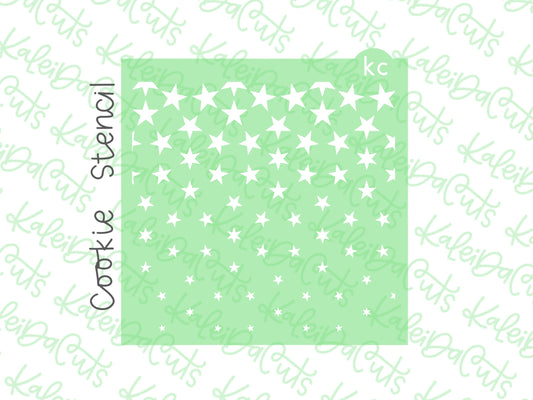Falling Star Pattern Stencil