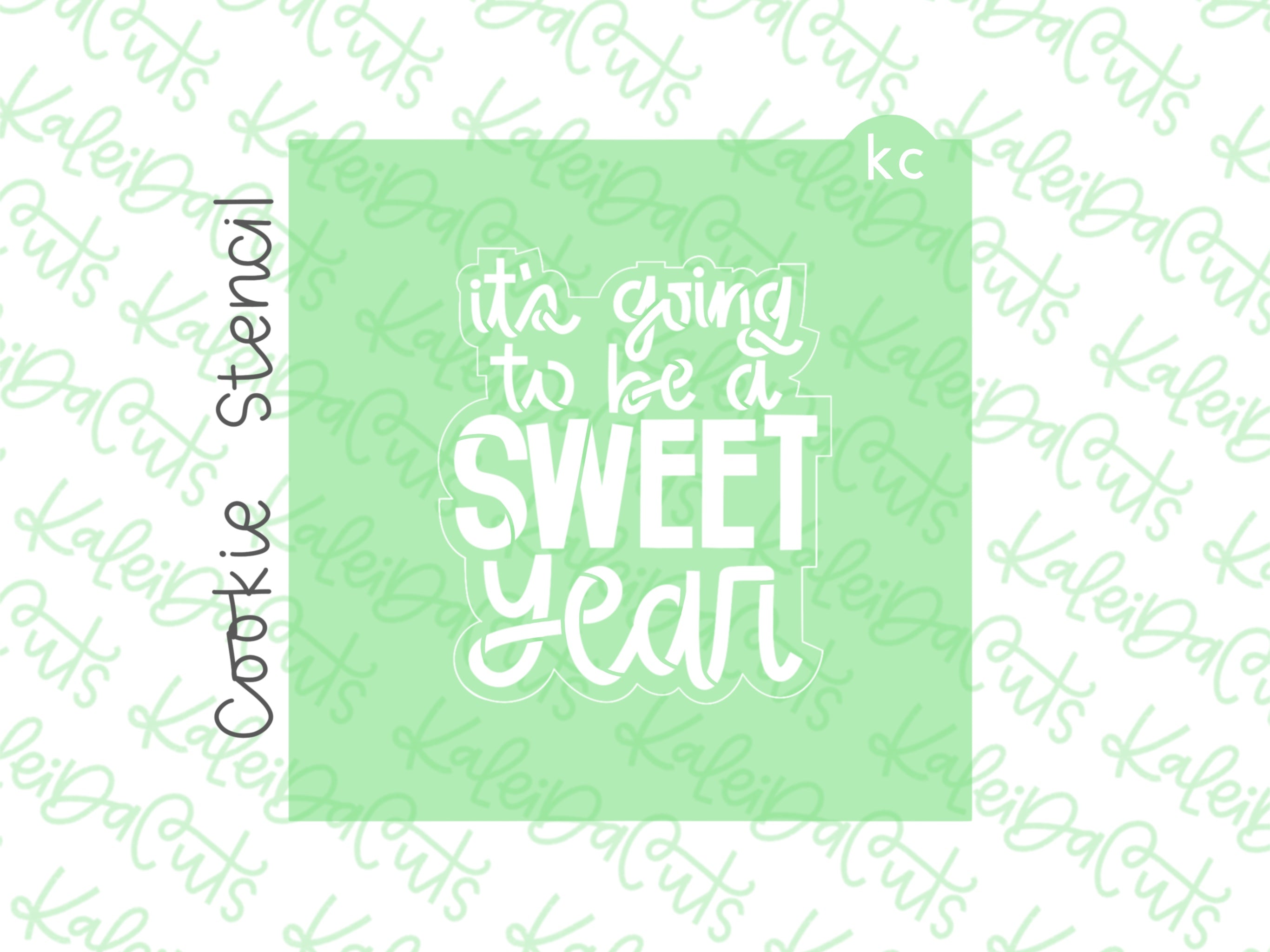 Sweet Year Stencil KaleidaCuts