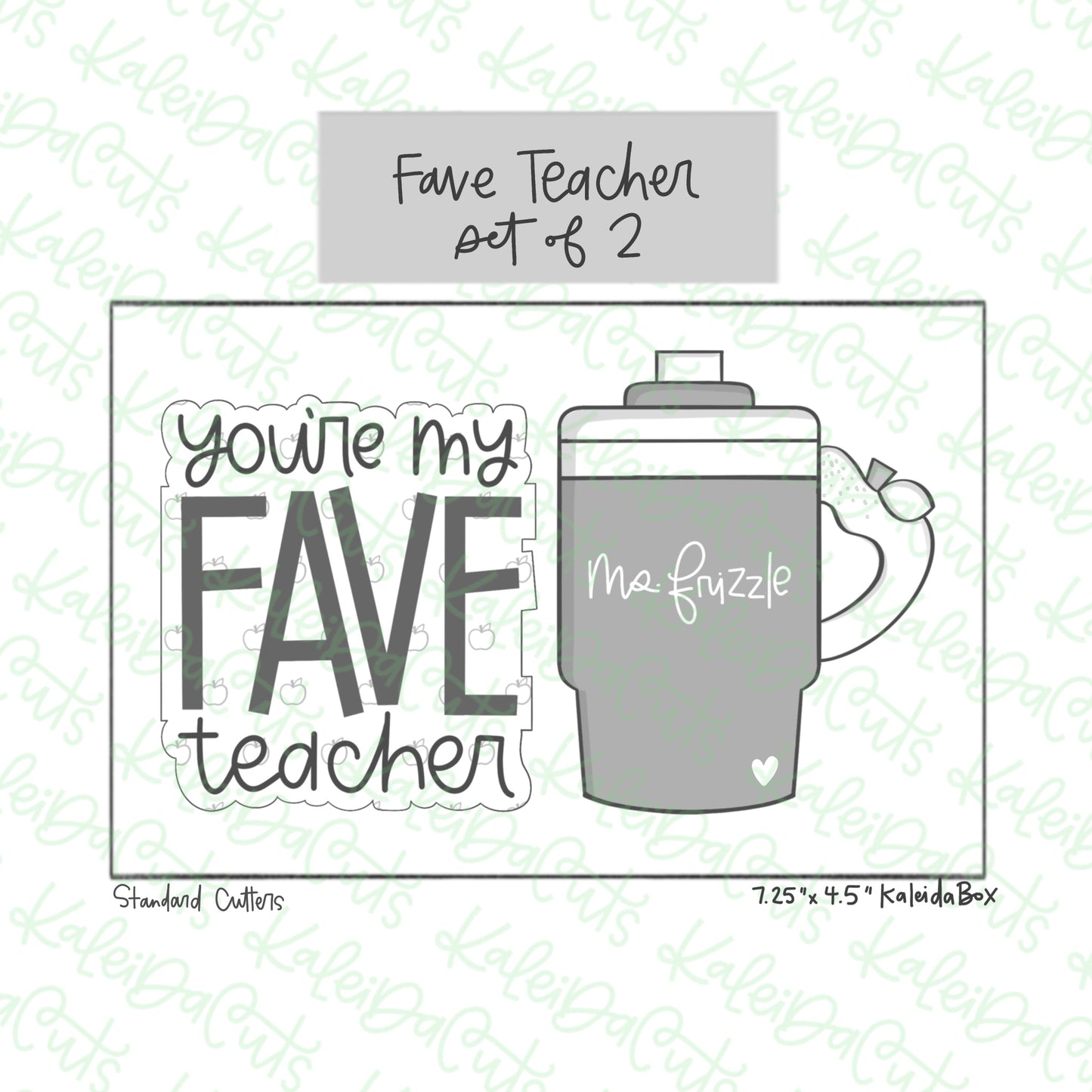 Fave Teacher Cookie Cutter Set of 2