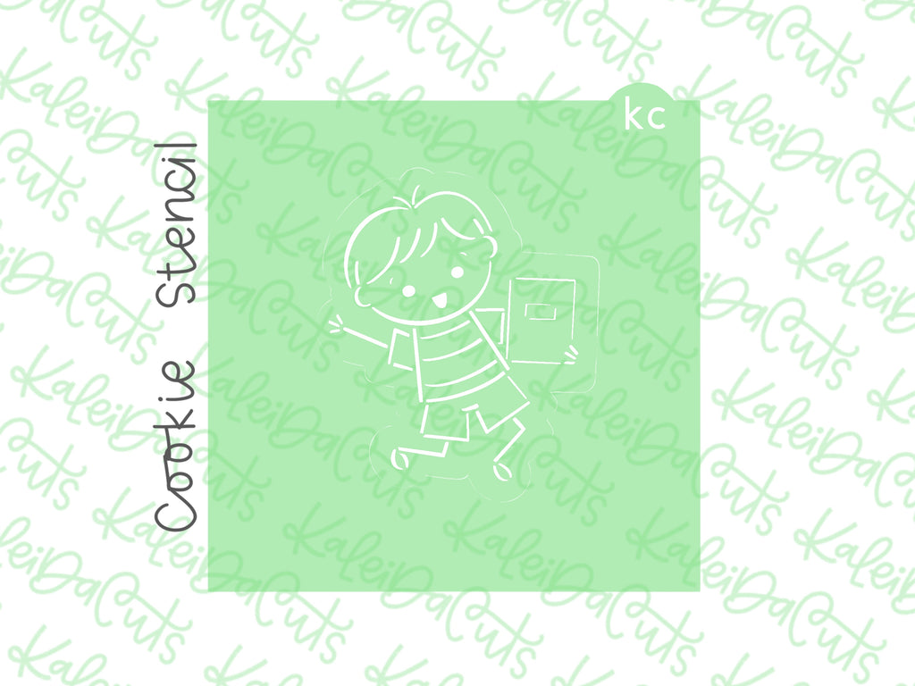 PYO School Boy Stencil - KaleidaCuts