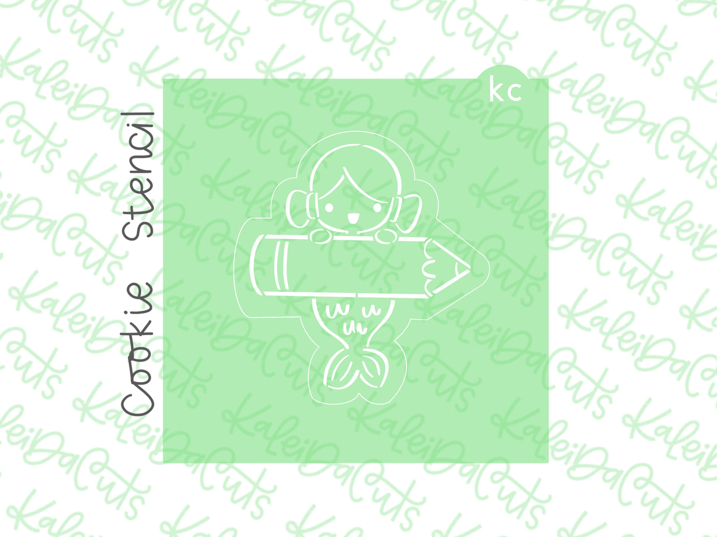 PYO Mermaid Pencil Stencil