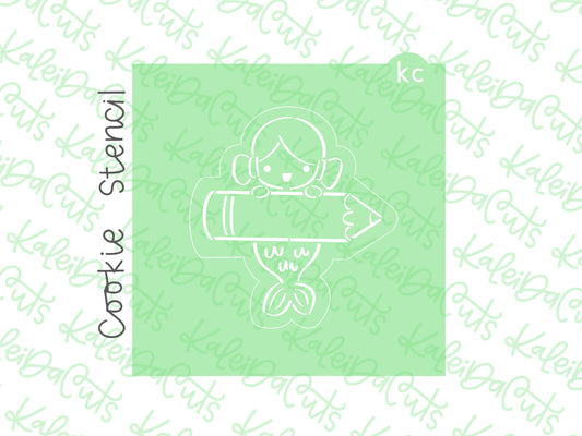PYO Mermaid Pencil Stencil