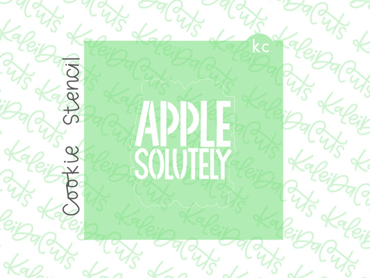 Apple Solutely Stencil