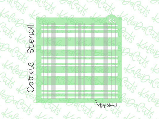 Plaid Pattern Stencil