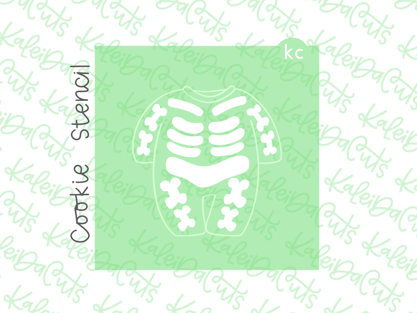 Baby Sleeper Skeleton Stencil