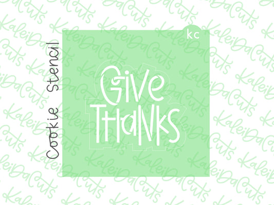 Give Thanks 2023 Stencil
