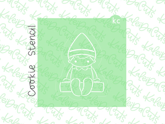 PYO Sitting Elf Stencil