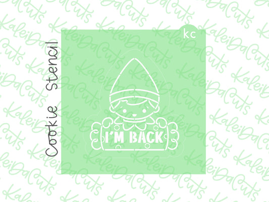 PYO Elf Candy Plaque Stencil