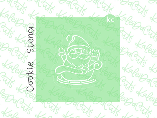 PYO Santa Sleigh Stencil