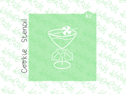 Merry Martini Stencil