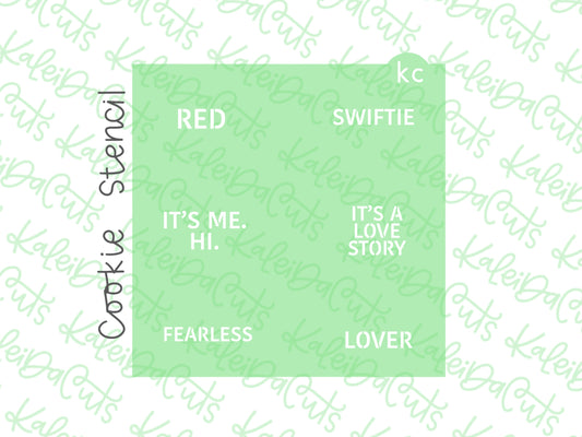 TS Collection 1 Conversation Hearts Stencil
