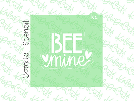 Bee Mine Stencil