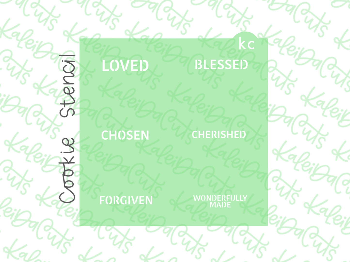 True Love Jesus Stencil