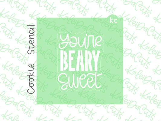 You're Beary Sweet Stencil