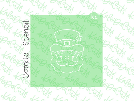 PYO Leprechaun Face Stencil