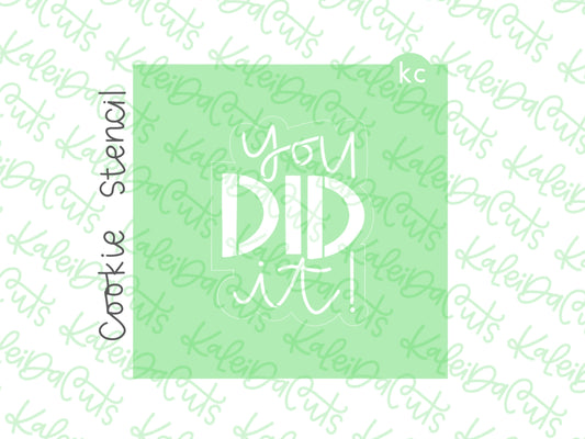 You Did It! Stencil