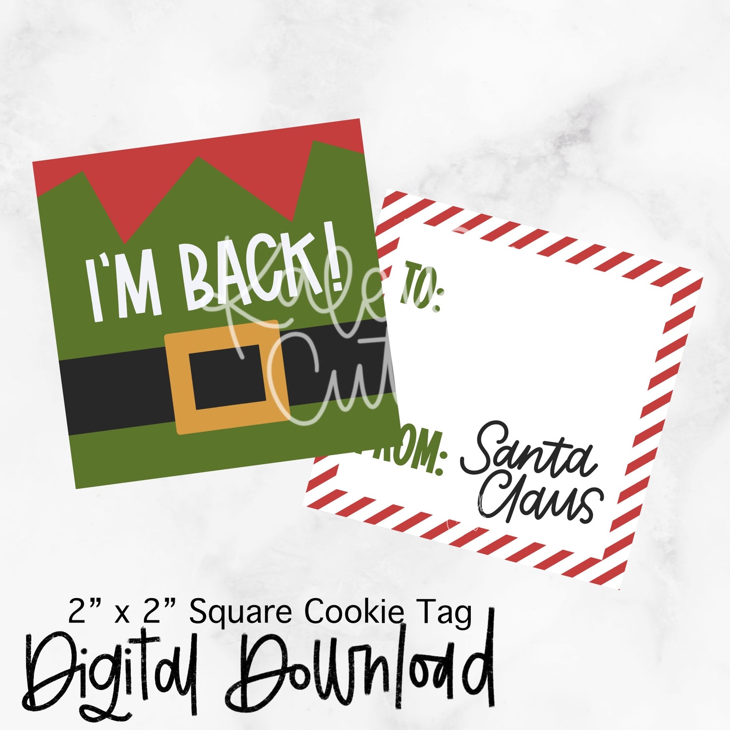 I'm Back Elf - 2x2 Square - Digital Download