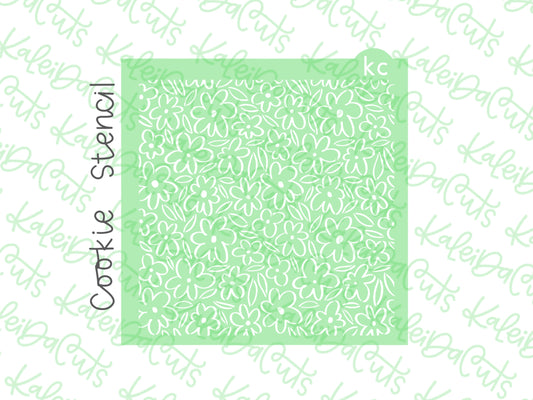 Daisy Doodles Stencil