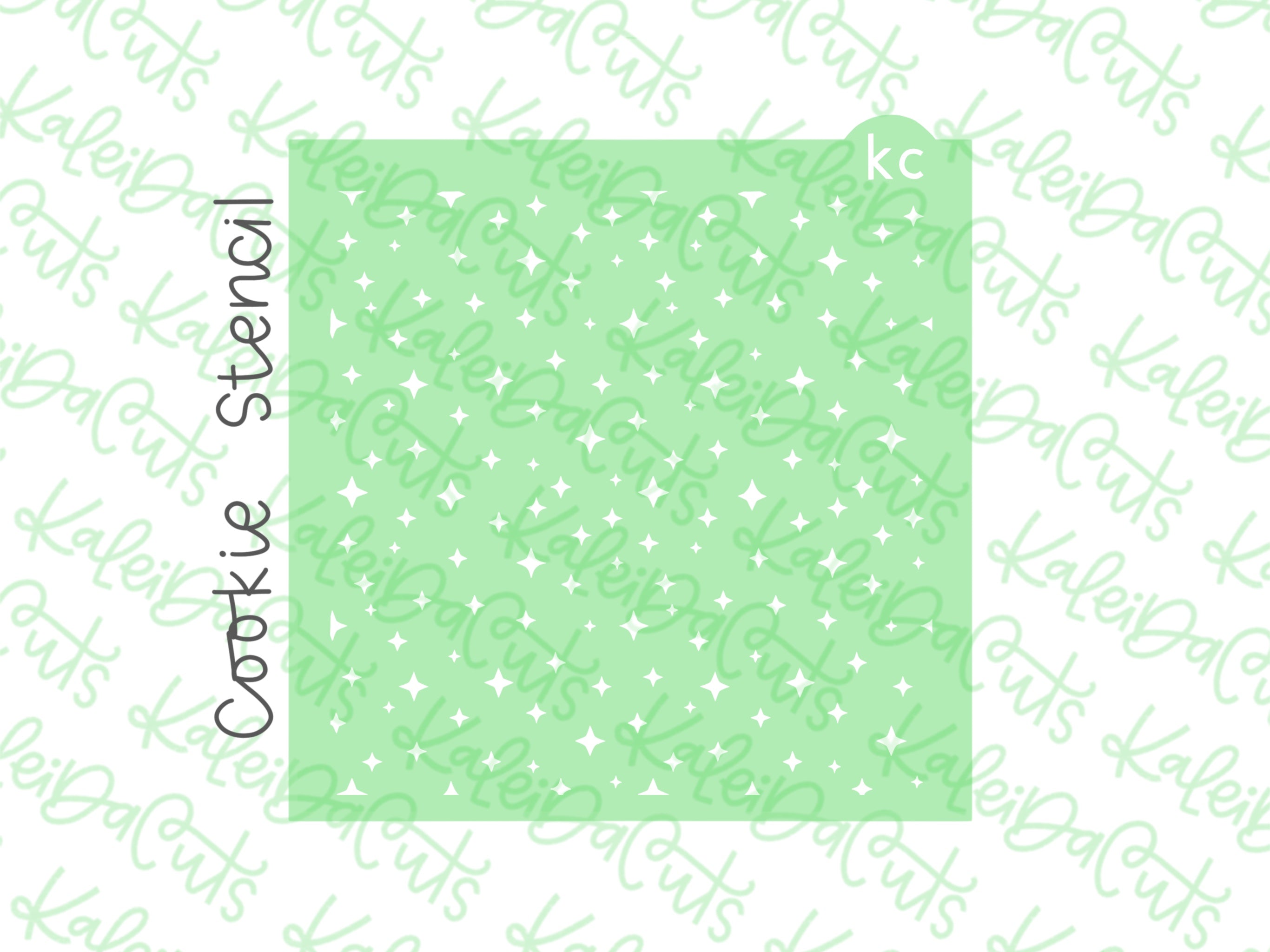 Retro Shimmer Pattern Stencil – KaleidaCuts
