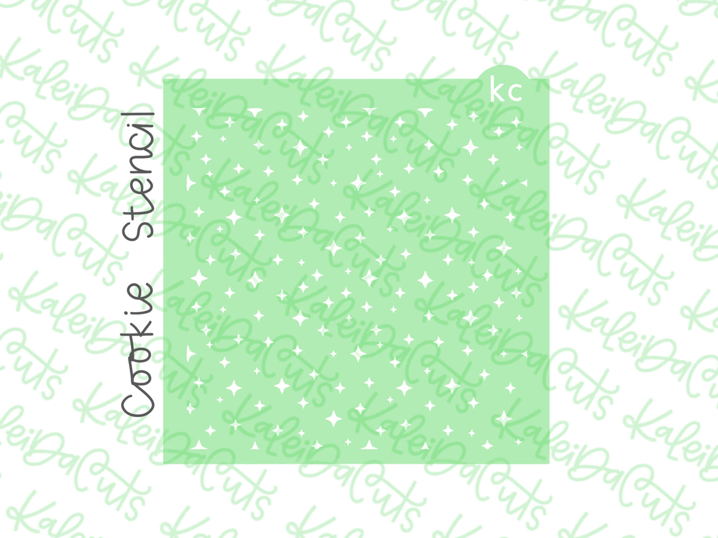 Retro Shimmer Pattern Stencil