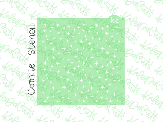 Retro Shimmer Pattern Stencil