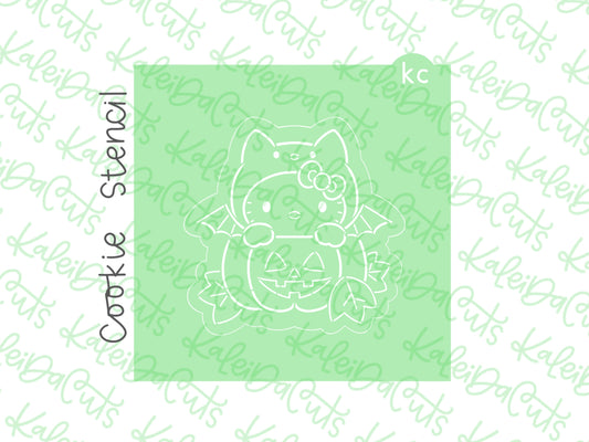 PYO Spooky Bat Kitty Stencil